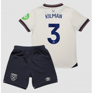 Fotbalové Dres West Ham United Max Kilman #3 Dětské Venkovní Oblečení 2025-26 Krátký Rukáv (+ trenýrky)